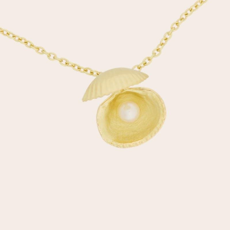 Muschel mit Perle (Halskette)